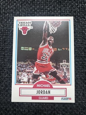 1990 FLEER #26 MICHEAL JORDAN  BASKETBALL CARD Error Card See Photos(yellow Dot)