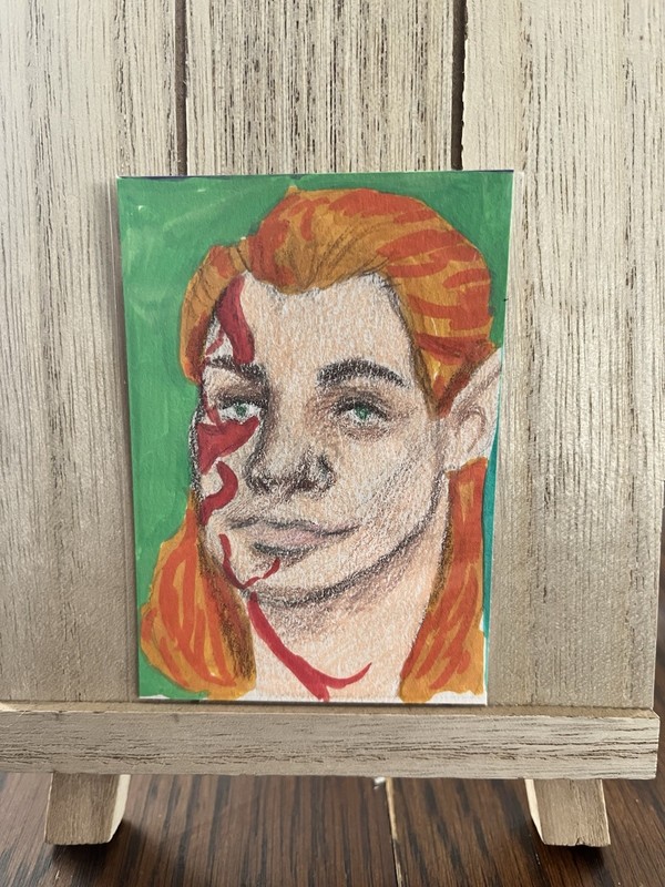 ACEO Halsin Character Portrait Fan Art Baulders Gate 3 Video Game DnD Fantasy