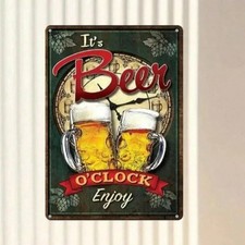 Vintage Beer Pub Bar Man Cave Garage Tin Metal Signs Home D cor 8x12