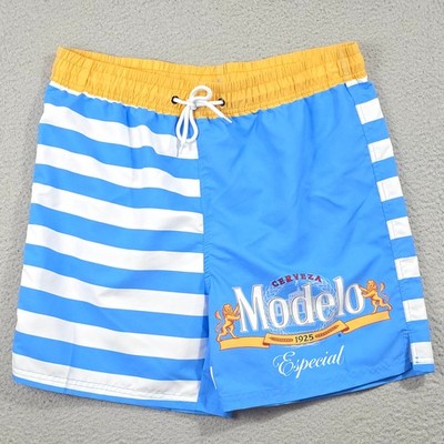 Modelo Swim Trunks Mens Large Swag Board Shorts Especial Cerveza Bottoms NWT