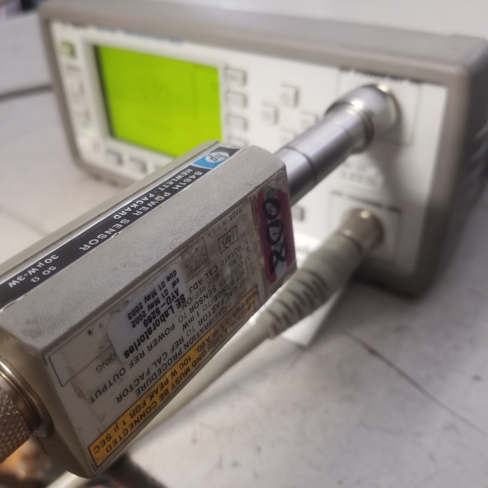 RF Power meter & 18 GHz sensor Agilent E4418B+HP8481H++HP11730A sensor cable