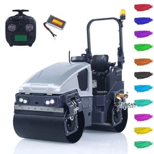 BW120AD 1:14 Metal RC Road Roller RTR Vehicle Light ST8 Radio Brushed Motor