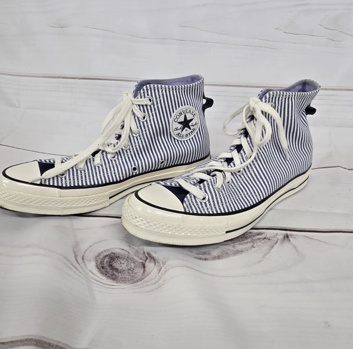 g*s様 USA製 converse COACH USサイズ81/2 (27.0 Converse Chuck 70 High Washed Indigo Hickory Stripes for Sale
