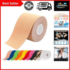 5m Elastic Kinesiology Tape - Water-Resistant Muscle Support for Athletes 1.59 per metre