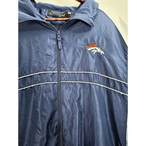 Vintage Dunbrooke Sports Illustrated Denver Broncos NFL Windbreaker Jacket Sz XL - product listing photo