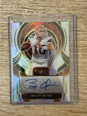 Brady Quinn Auto 2025 Select Autograph Signature Cleveland Browns Panini NFL