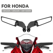 2PCS Wind Wing Mirrors Adjustable For Honda CBR650R CBR1000RR CBR500R