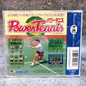 PC Engine Hu Card Power Tennis HE System Hudson Soft Japan Game Sealed AUTHENTIC
