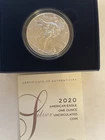 2020 W American Eagle One Ounce Silver Uncirculated Coin with COA & OGP