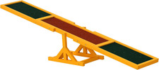 Wooden Pet Seesaw for Big Dogs, Agility Training Equipment for Dogs with Anti-Sl