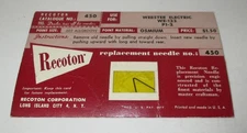 Recoton 450 All Groove Osmium Needle for Webster Players See Photo for List