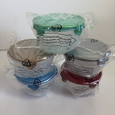 Lot Of 5 Lock & Lock 32 Oz/1qt Food Storage Bowls Containers With Lids New QVC