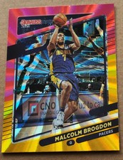 2021-22 Donruss Holo Red & Gold Laser Malcolm Brogdon #184 Indiana Pacers 