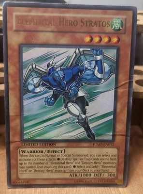 Elemental Hero Stratos [Limited Edition] JUMP-EN012 ~ Shonen Jump Magazine