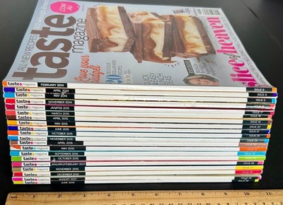 Huge LOT 20 TASTE Magazines Australia High-Gloss Food Recipes 2014-2019 Chefs