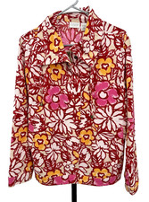 Zenergy by Chico's Bold Tropical Flower Lightweight Jacket - Chico's 1 Medium 