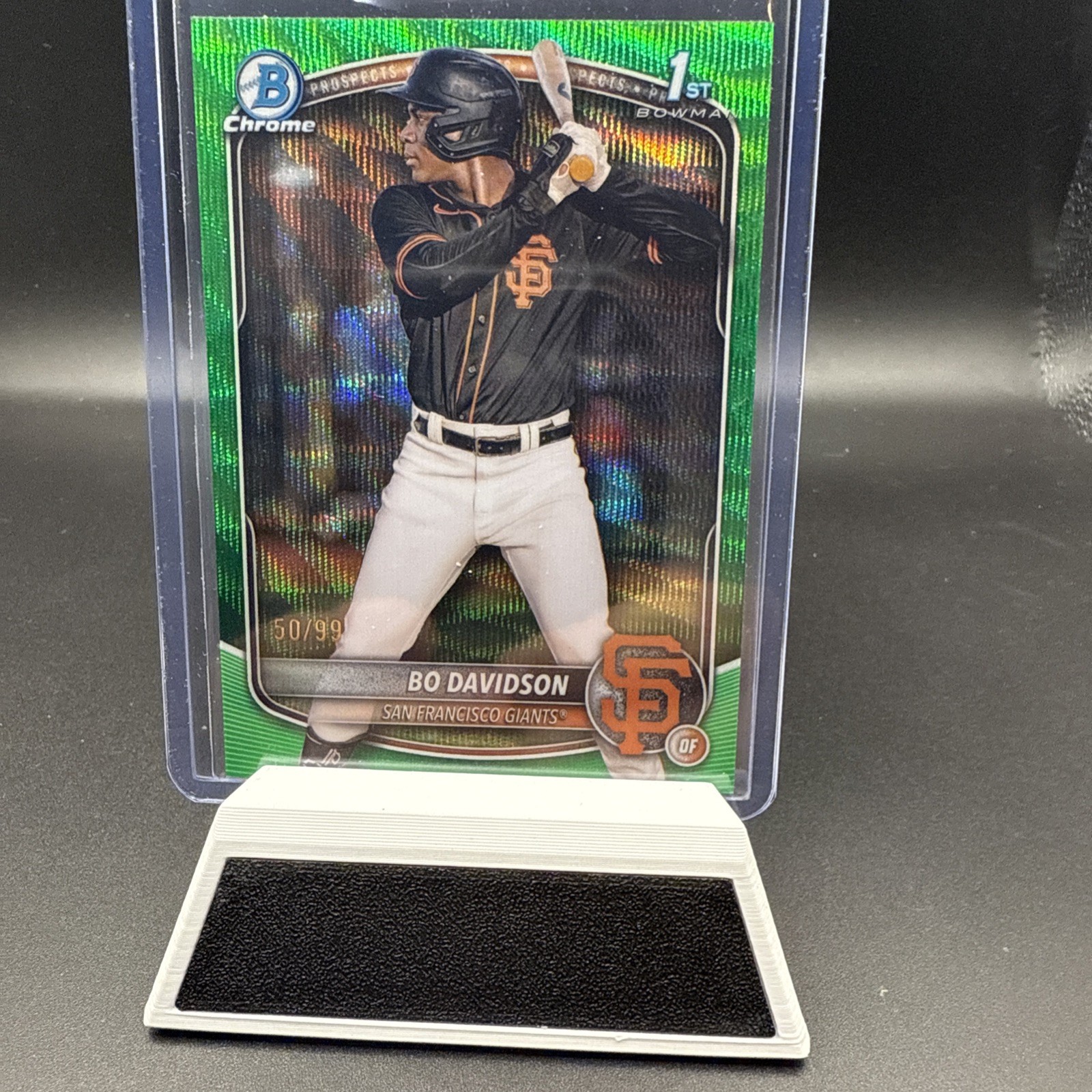 2025 Bowman Chrome Bo Davidson 1st Green Wave Refractor /99 Giants Prospect