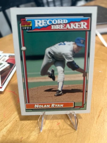 1992 Topps Nolan Ryan Record Breaker #4! 2 Card Minimum! Read Description!