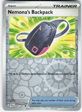 Pokemon TCG Nemona's Backpack Paldean Fates 083/091 Uncommon Reverse Holo NM