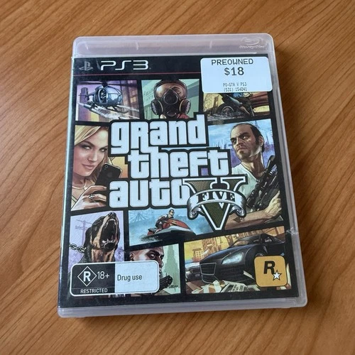 Grand Theft Auto V 5 + Map - Video Game Playstation 3 PS3 PAL GENUINE GTA