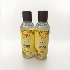 Burt  s Bees Shea  Mango Glowing Body Oil 5 fl oz Lot of 2 NEW Natural Skincare