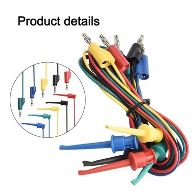 5 Stück Multimeter Haken Klemme Draht Kit mit zuverlässiger elektrischer Verbi