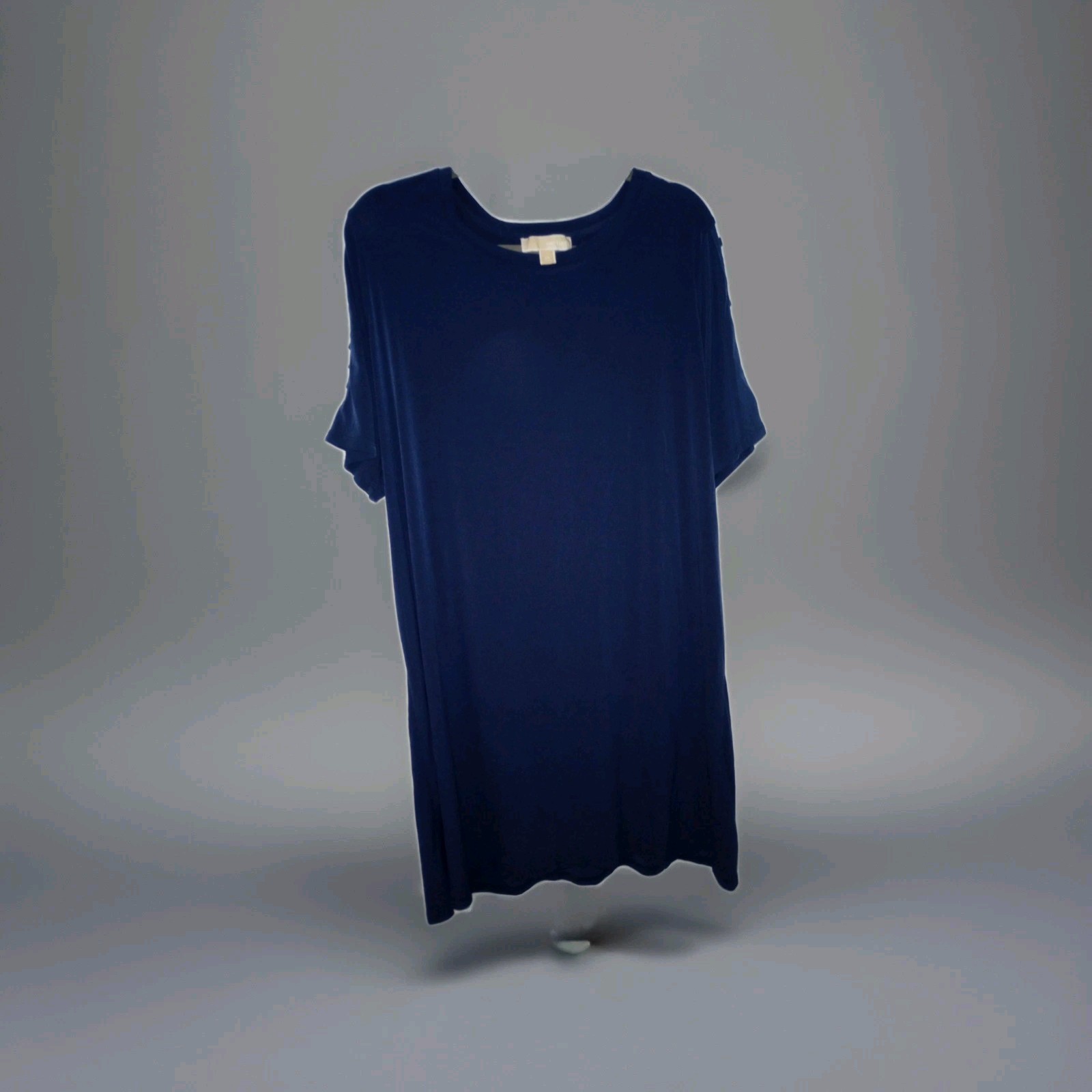 Michael Kors Women's Navy Blue Ladder Sleeve Shift Dress EUC Size 2X