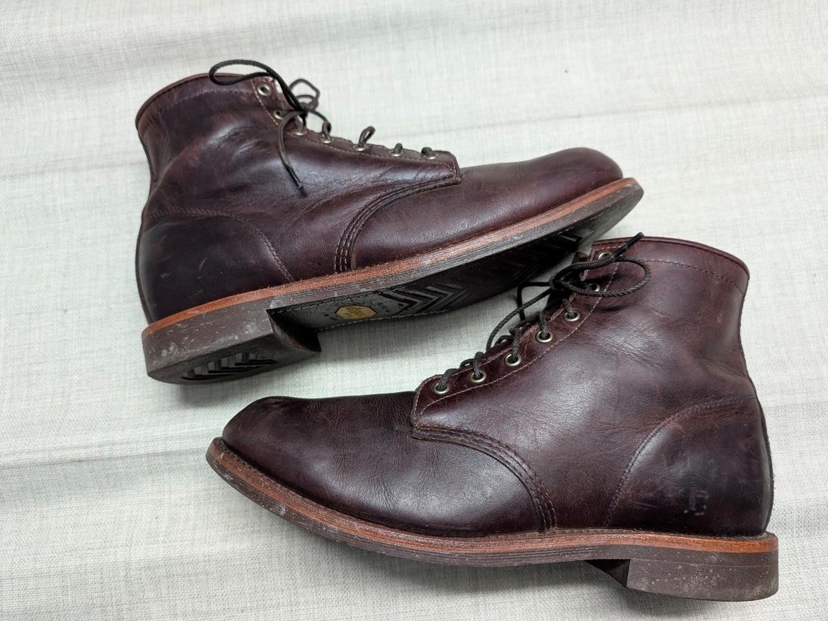 vintage USA made LL BEAN x CHIPPEWA boots 12 D brown KATAHDIN iron