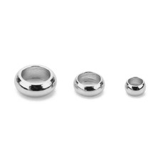 100Pcs PVD Never Fade Stainless Steel Crimp Beads Covers Diameter 2 2.5 3 Mm End