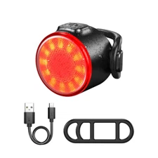 Bike Front Rear Light Set 6 Lighting Modes Bike Bright Headlight USB Charging Wa