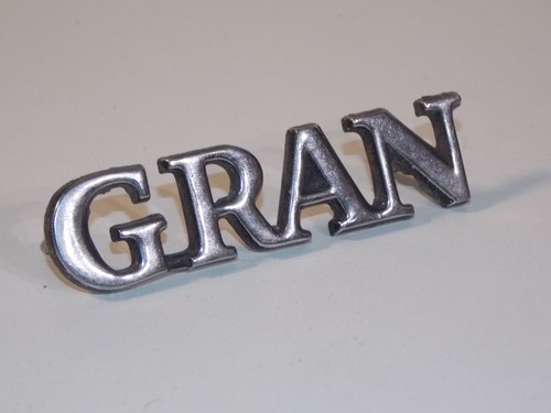 Vtg 72 73 74 Ford Gran Torino Car Vehicle Fender Script Emblem Badge 16098EA - Picture 2 of 7