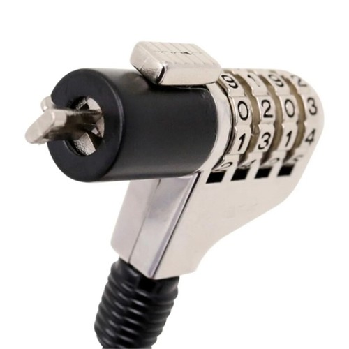 Laptop Lock Notebook Combination Lock Security Cable 4 Digit Password Protective - Afbeelding 7 van 8