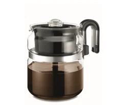 Glass Stove Top Coffee Percolator, 8 Cup, German Made Borosilicate Glass
