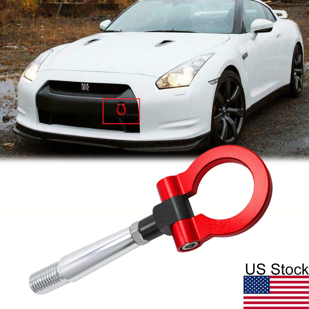 JDM Red Track Trailer Ring Tow Hook For Nissan Sentra 370Z GTR Juke Infiniti eBay