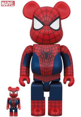 MEDICOM TOY BE@RBRICK THE AMAZING SPIDER-MAN 400% & 100% set MEDICOM TOY BE@RBRICK THE AMAZING SPIDER-MAN 400% & 100% set