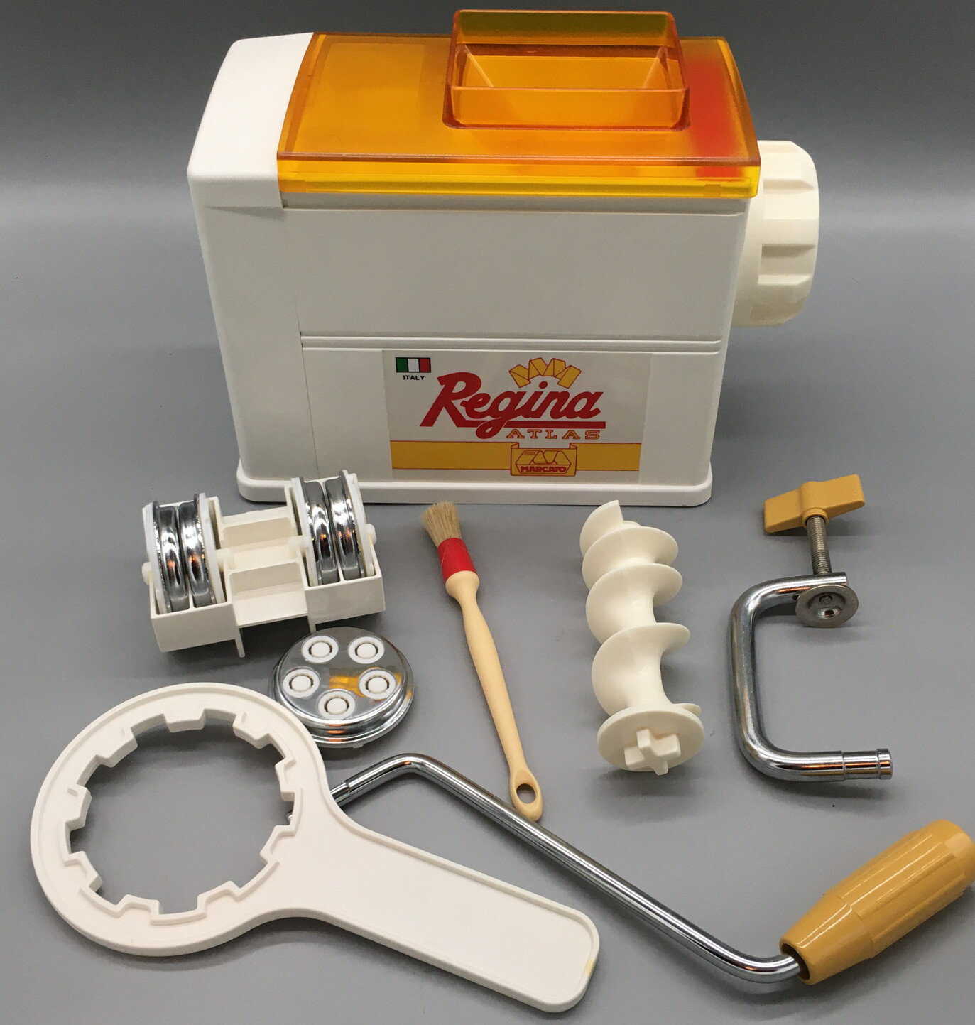 1993 Marcato Regina Atlas Extruder Hand Crank Pasta Machine eBay