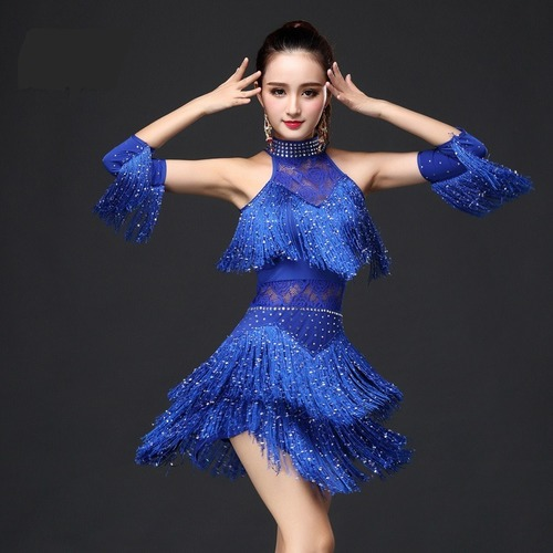 New Latin Dance Dress Women/Girls Sexy Fringe Salsa/Ballroom/Tango Latin  Dresses