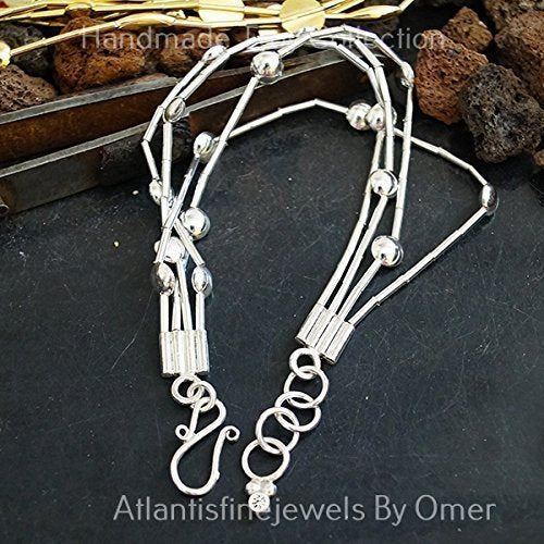Omer 925 Silver Handmade Ancient Troy Bracelet Ancient Turkish Designer Jewelry - Picture 1 of 2