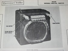 1946 1947 1948 Buick 980744 980745 Sonomatic Radio Photofact