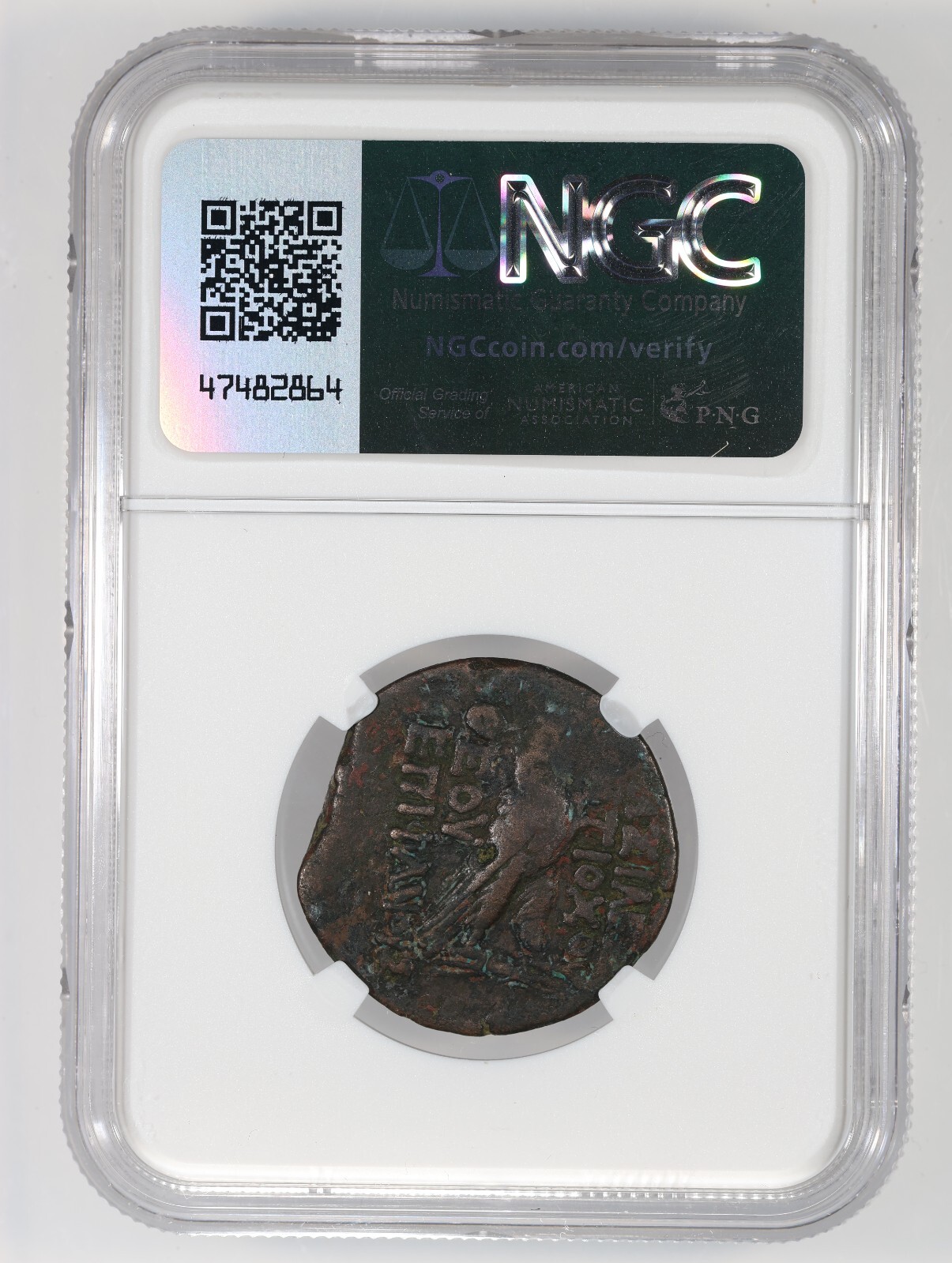 Antiochus IV Epiphanes AE27 Seleucid Kingdom Bronze Coin 175-164 BC NGC ...