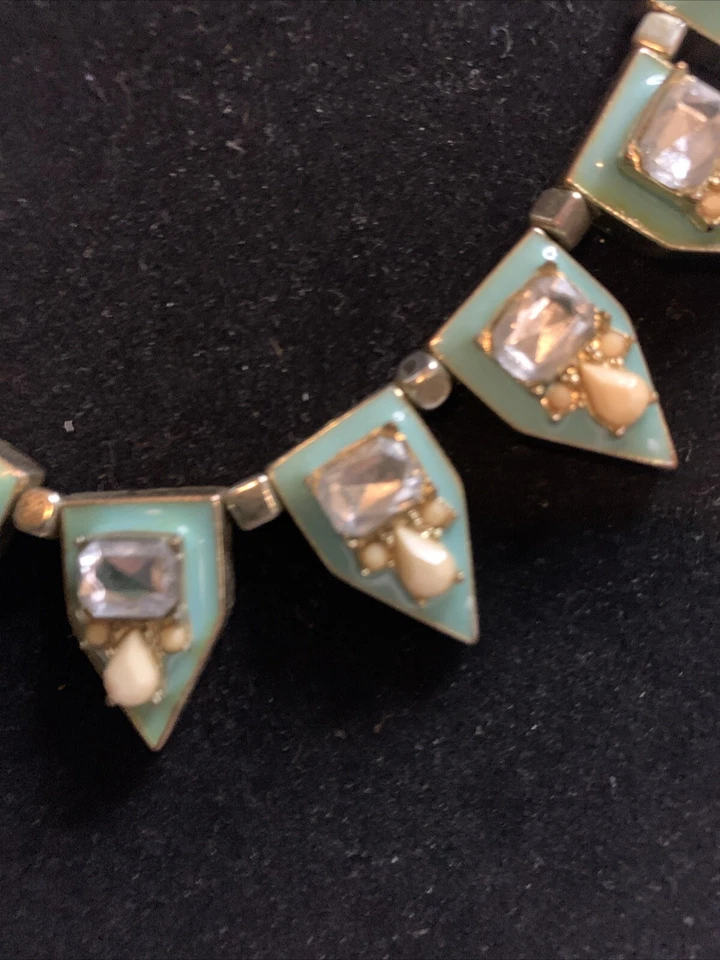 Collar Baublebar 20 Pulgadas Azul Dijes Cristales Lágrima Blanca Collar Foto 2 de 4