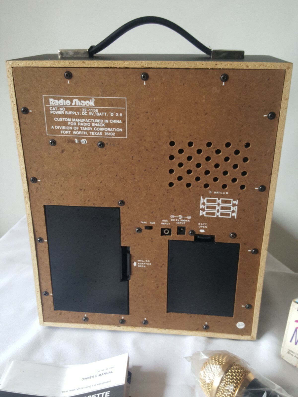 Radio Shack Karaoke Machine 2 mic Very Rare Vintage Read Details