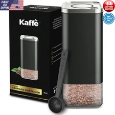 16oz Airtight Coffee Canister Stainless Steel Vacuum Sealed Storage Container US