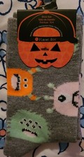 Kids Halloween Monster Socks Size 10-4 Boys Girls