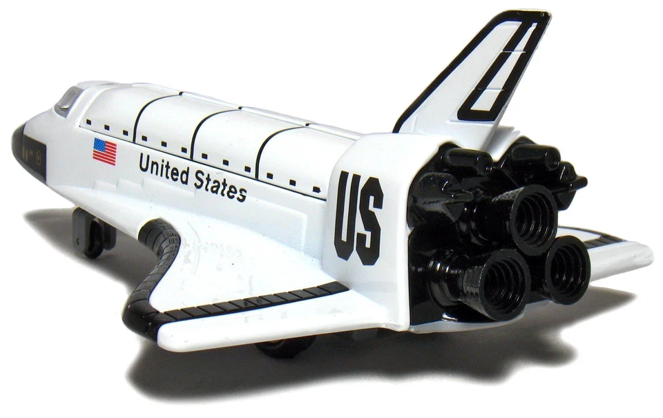 Transbordador Espacial 7.5" EE. UU. NASA Réplica Modelo Diecast Juguete Pull Action Cohete Ship Foto 3 de 3