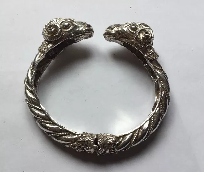 Silver rams head best sale bracelet
