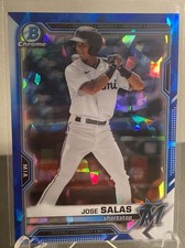 2021 Bowman Draft Chrome Sapphire #BDC-169 Jose Salas Miami Marlins