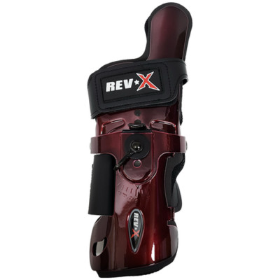 LORD FIELD REV-X Bowling Wrist Support Protector, Cobra, Left Hand, Wine, L