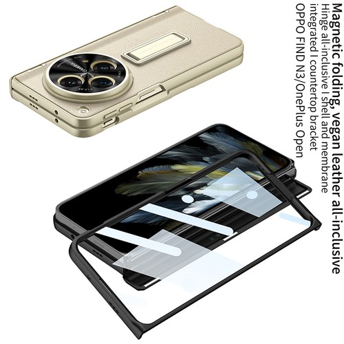 For OnePlus Open Case Shockproof Hinge Protection Stand Magnetic Screen Cover - Picture 7 of 17