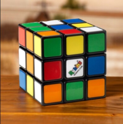 Rubik 3x3 Puzzle Cube Game With Stand Rubik's Hasbro Toy Original